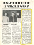 Volume 3, Issue 22 - April 12, 1968 by Institute Inklings Staff